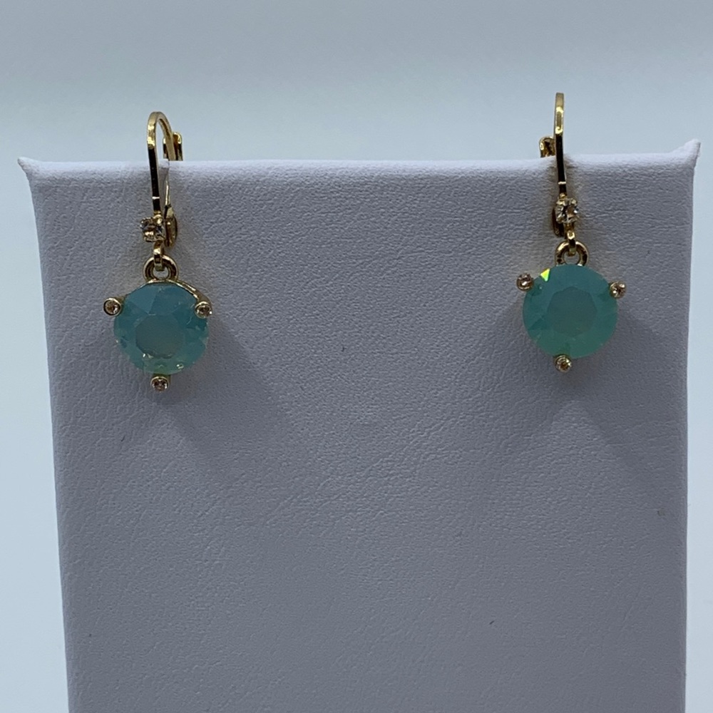 Kate Spade - Sea Green crystal drop earrings